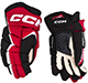 Gants CCM Jetspeed FT680 Senior noir-rouge-blanc