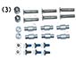 Axis for Patins / Screws Set of 8 incl. Spacer