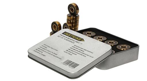 Roulement Spinner Instrike 16 Roulements à Billes ABEC 5 608ZZ - Qualité Supérieure - Pour Skateboard, Rollers, Machines Roulements Précision Qualité