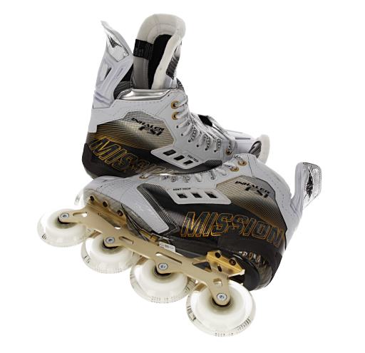 Patins à Roulettes Hockey Inline Mission RX D4 DNA - Hommes Taille 8 - Vert