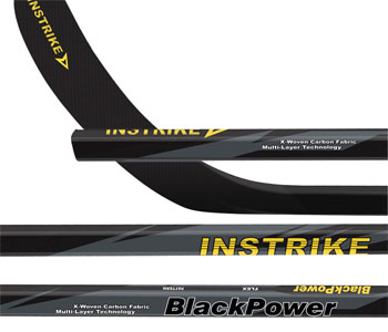 INSTRIKE Black Power High End Grip 45 Flex Junior bâtons (2)